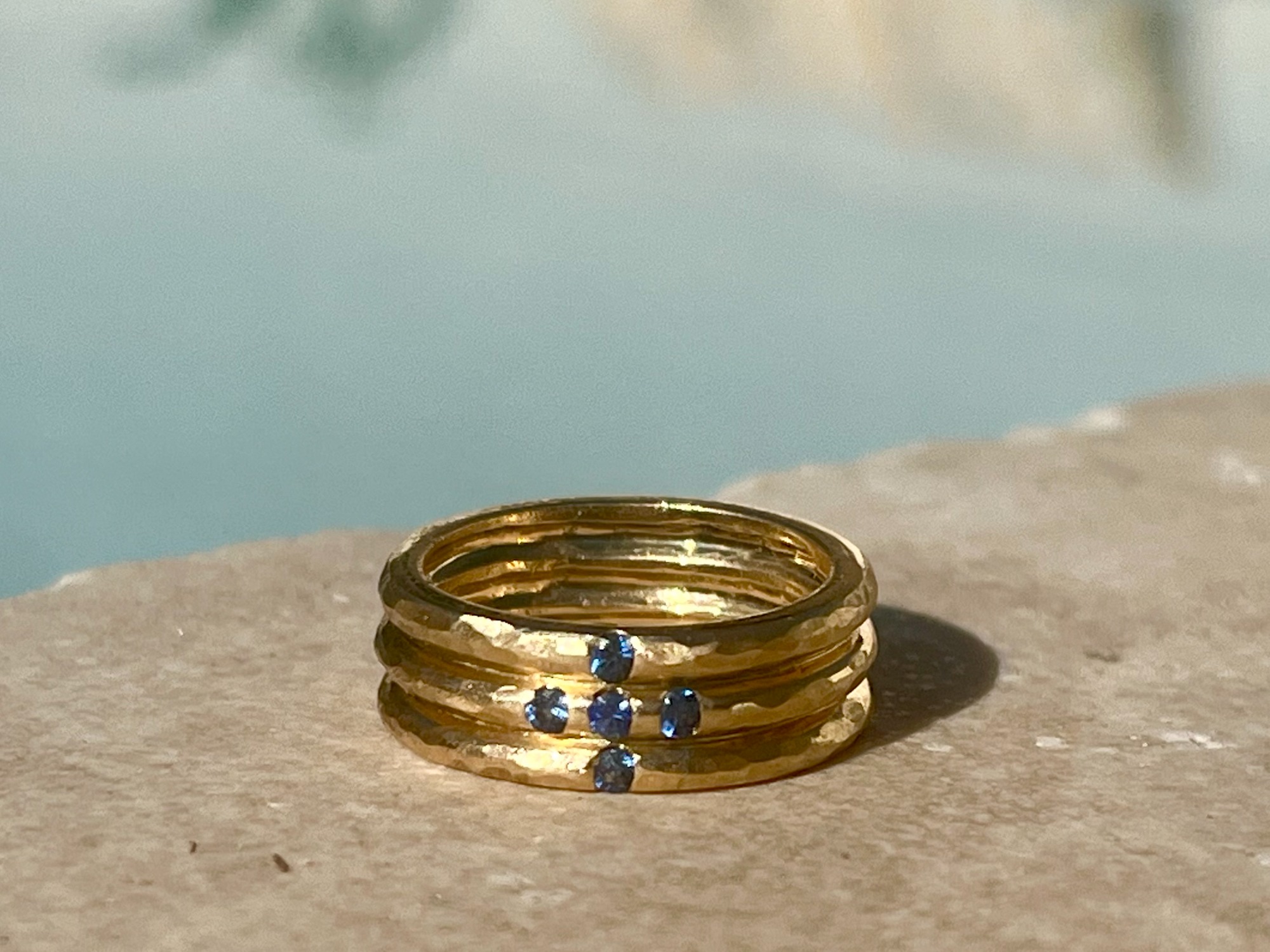 Bague saphirs