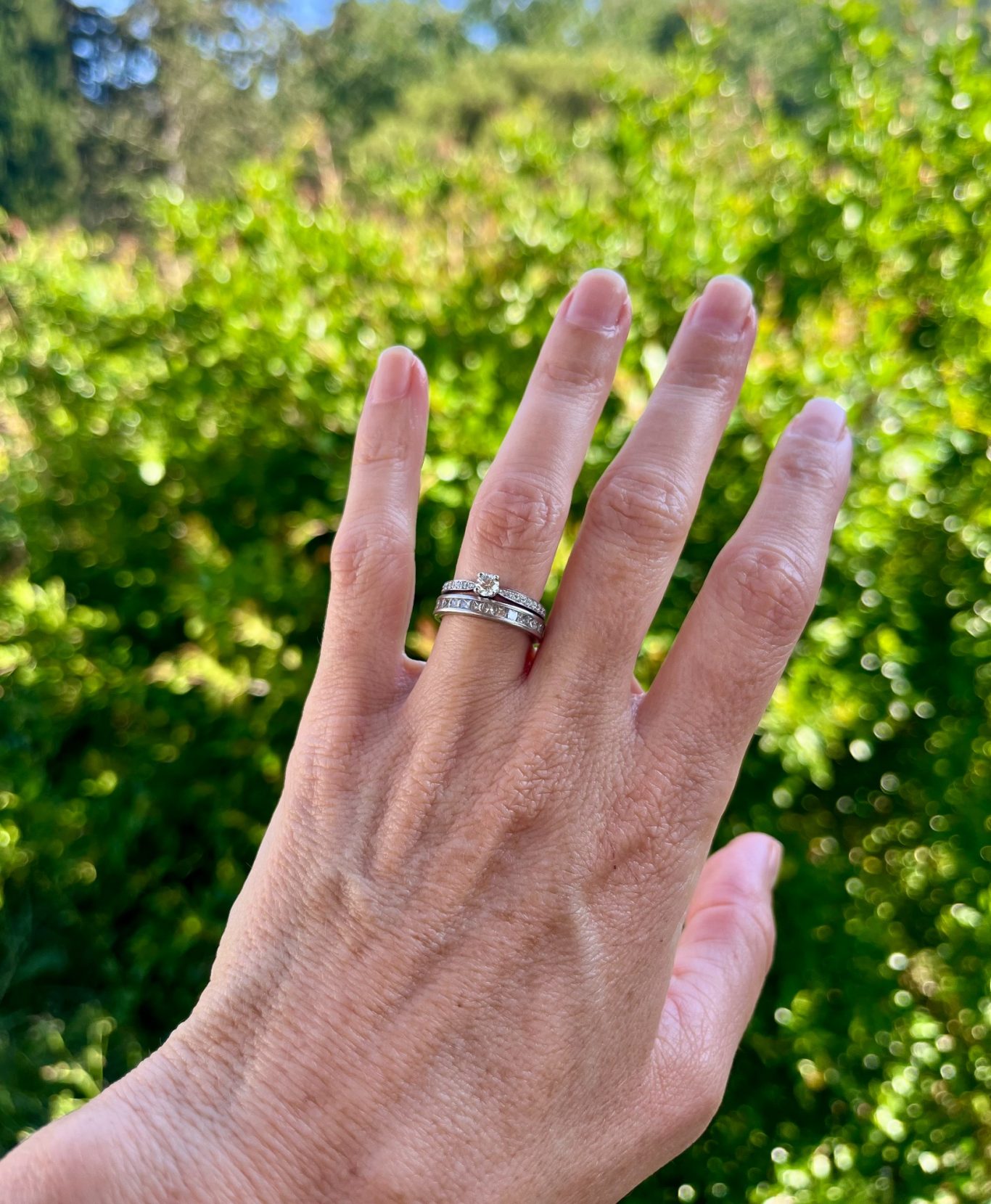 Bague solitaire Transformation d'une bague de fiançailles solitaire diamant