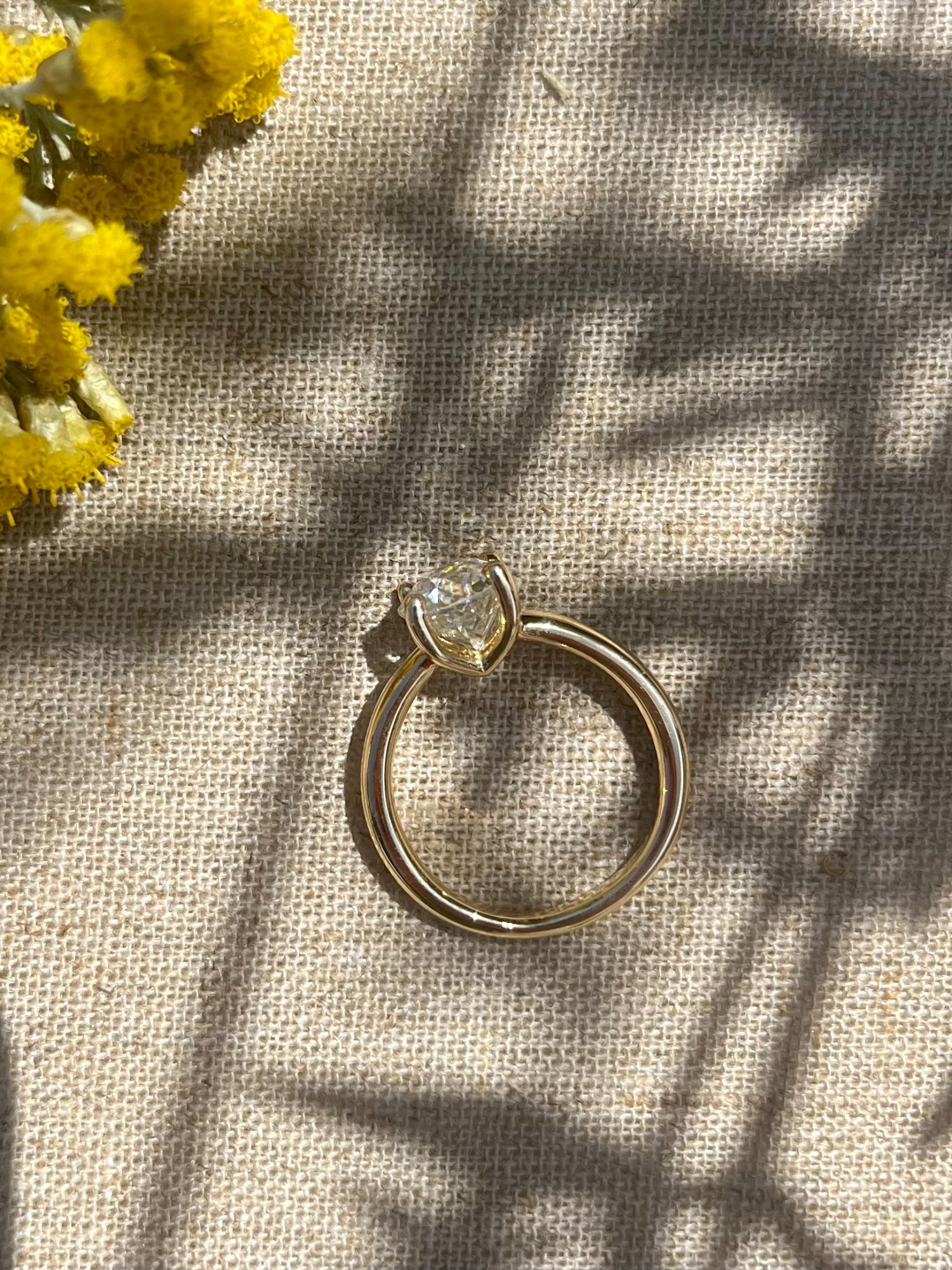 Solitaire diamant après
