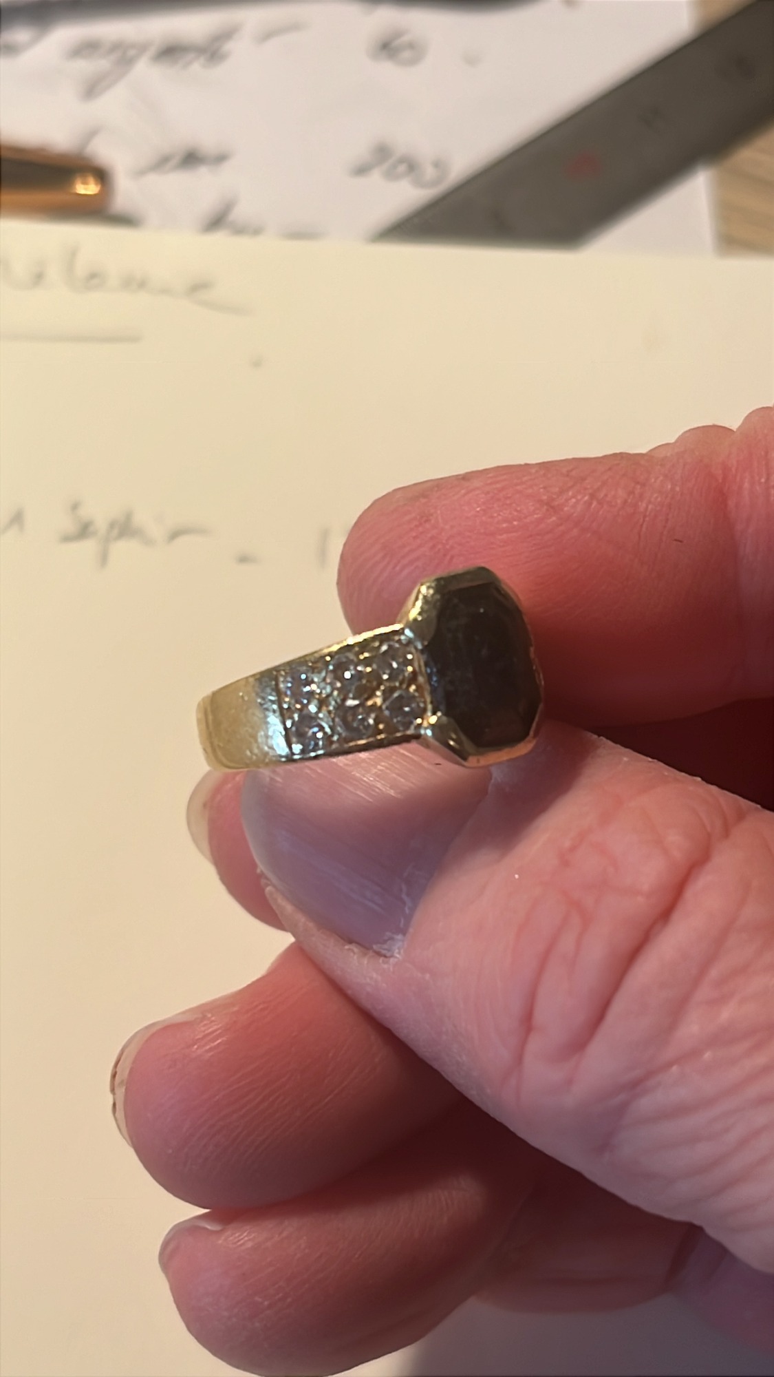 Bague de famille transformée